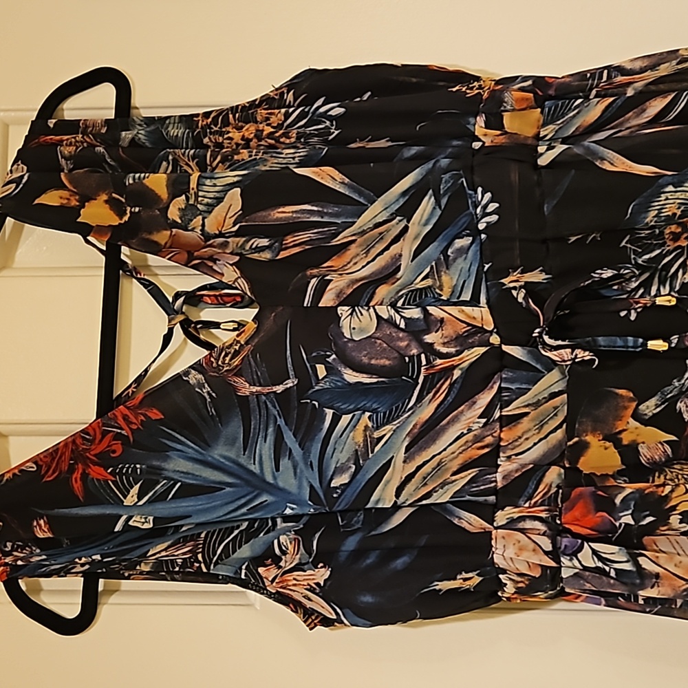 Brand unknown Long Black Floral Sundress Size 2xl - Picture 4 of 11